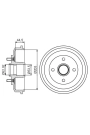 BOSCH 0986477266 | Kampana (Ad) 02-11 Fiesta Rulman + ABS Sensör Halkası | 2 Adet