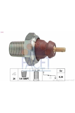 FACET 7.0011 | Yağ Basınç Salterı Escort 89 > 99 Fiesta 89<95 Focus I 98 > 04 Mondeo 93 > 96