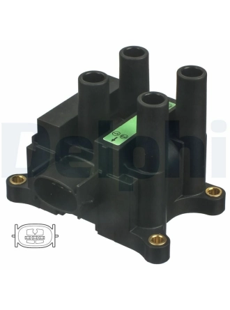 DELPHI CE20042-12B1 | Bobin 96-Focus-Fiesta-Mondeo 1.4-1.6-1.8-2.0 16V