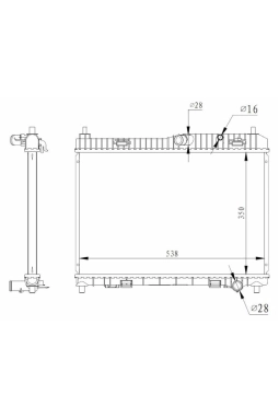 NRF 59317 | Motor Radyatörü Fiesta 13 > B-Max 13 > 1.6 Benzinli Ka + 2016 > 1.2