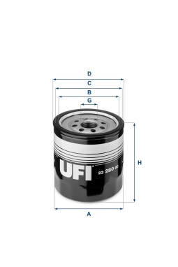 UFI 23.280.00 | Yağ Filtresi Connect-Focus 1.8Tdci-Di