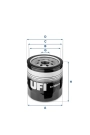 UFI 23.280.00 | Yağ Filtresi Connect-Focus 1.8Tdci-Di