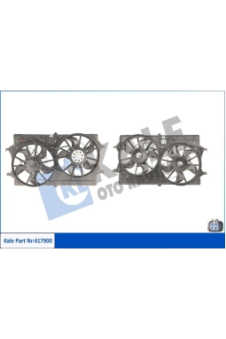 KALE  417900| Ford Focus 1998-2005 1.6 Benzinli Fan Motoru Çiftli KALE Marka