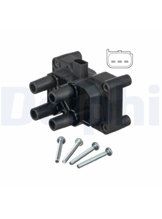 DELPHI GN10205-12B1 | Bobin 06 > Focus-Fiesta-Mondeo 1.25-1.4-1.6 16V