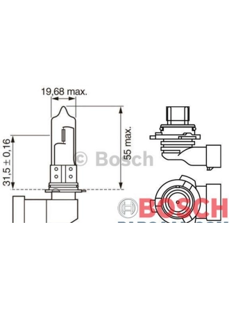 Bosch Ampul - Eco - 12 V - Hb4 - 51 W - P22D