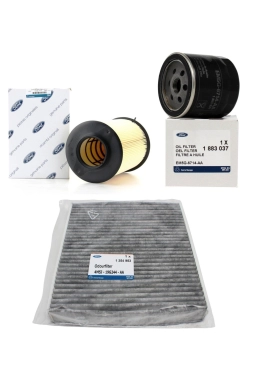 Ford Focus 2008-2011 1.6 Benzinli Periyodik Yağ Bakım Filtre Seti Ford Orijinal