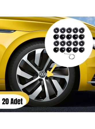 Gkl Bijon Kapağı Şifresiz 20 Adet Siyah Vw Arteon 2017-2023 1K0601173