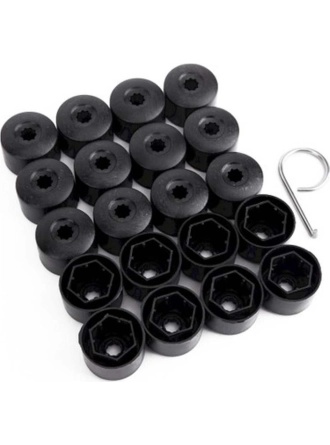 Elg - Vw Bora Bijon Civata Kapağı Siyah Renk 20 Adetli Set 17MM 1K06011739B9