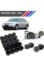 Elg - Vw Bora Bijon Civata Kapağı Siyah Renk 20 Adetli Set 17MM 1K06011739B9