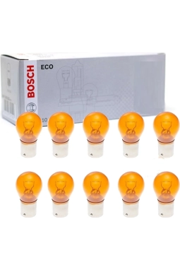Bosch 12V 21W 93 Turuncu Sinyal Ampulu Yakın Tırnak BAU15S 10 Adet 1987302812