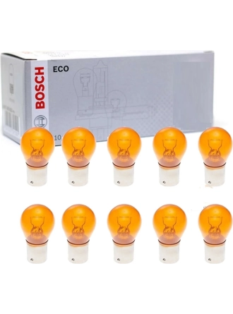 Bosch 12V 21W 93 Turuncu Sinyal Ampulu Yakın Tırnak BAU15S 10 Adet 1987302812