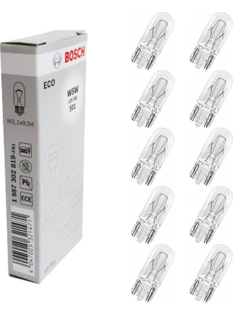 Eco Dipsiz Ampul 12V 5W T10 W5W 10'lu Paket