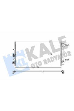 KALE 357280 | Ford Focus 2018 Model Sonrası 1.5TDCI  Klima Radyatörü (Konderser) Kale Marka