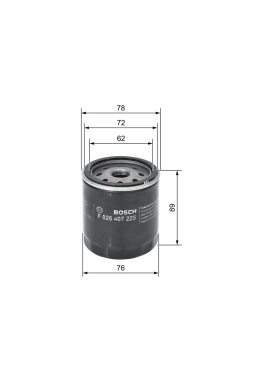 BOSCH F026407225| Ford Mondeo 2000-2007 2.0 Benzinli Yağ Filtresi