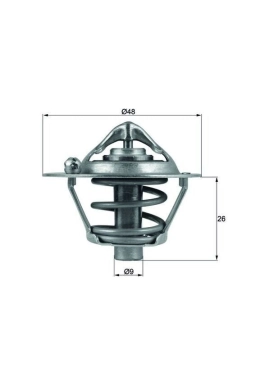 MAHLE TX10882D | Termostat 82°C 96-Focus-Fiesta 02-Fusion 1.4-1.6 16V