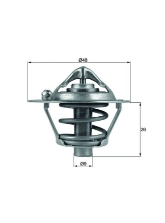 MAHLE TX10882D | Termostat 82°C 96-Focus-Fiesta 02-Fusion 1.4-1.6 16V