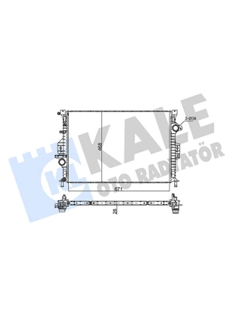 KALE RADYATÖR 346120 | Ford Mondeo 2007-2014 2.0 TDCİ Su Radyatörü Kale Marka