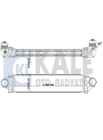 KALE 344930 | Turbo Radyatörü (Intercooler) 10-Focus-Mondeo-Smax 2.5Rs