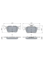 BOSCH 0986494888 | Fren Balata Arka 14-Mondeo-Smax