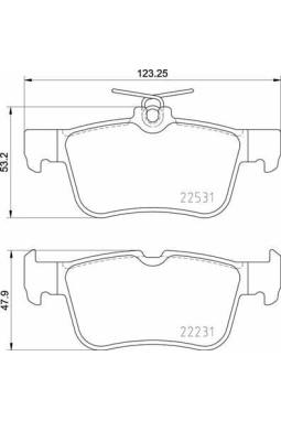 BREMBO P24175 | Fren Balatası Arka (Ford Mondeo 2014 -)