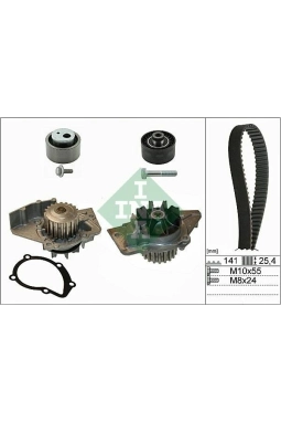 INA 530047030 | Triger Eksantrik Gergi Seti Devirdaimli Boxer II Jumper II Partner II Berlingo II 206 C5 307 Expert