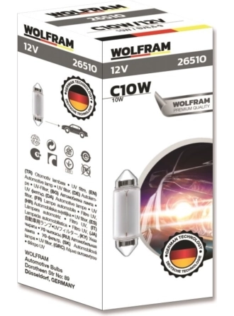 Wolfram Orta Boy C10W Sofit Ampul 41MM 1 Adet