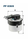 FILTRON PP838-8 | Mazot Filtresi 06-Focus-C.Max-Fiesta-Vo.S40 1.6 TDCI (Demir)