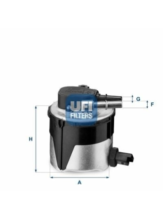 UFI 55.170.00 | Mazot Filtresi 06-Focus-C.Max-Fiesta-Vo.S40 1.6 TDCI **Oe**