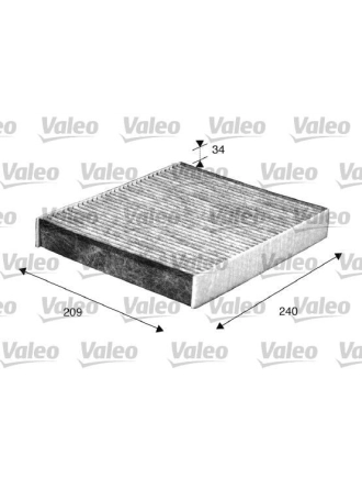 VALEO 698883 | Kabin Filtresi Karbonlu-(Ford Focus Cmax 03-Mondeo 07-14-Kuga 08-12)