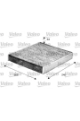VALEO 698883 | Kabin Filtresi Karbonlu-(Ford Focus Cmax 03-Mondeo 07-14-Kuga 08-12)