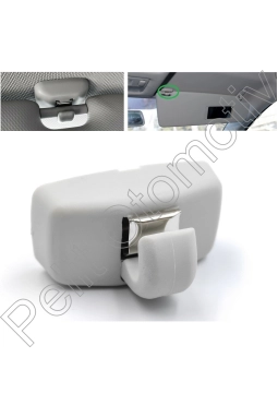 YYO Caddy (2004-2020) Güneşlik Tutucu Klipsi Gri 3B0857561B