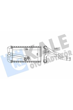 KALE 370650 | Ford Kuga 2019 1.5 TDCI Model Sonrası Kalorifer Radyatörü Kale Marka