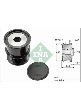 INA 535028410 | Alternatör Kasnağı 13-Fiesta-Focus-Cmax