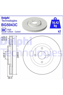 Ford Ecosport Ön Fren Disk Takımı Delphi Marka BG5043C