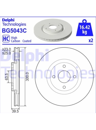Ford Ecosport Ön Fren Disk Takımı Delphi Marka BG5043C