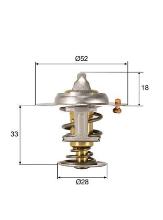 MAHLE TX32792D |Ford EcoSport 1.0 Ecoboost Termostat 92°C