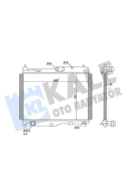 KALE 362610 |Ford Ecosport 1.0 Ecoboost   Su Radyatörü Brazing
