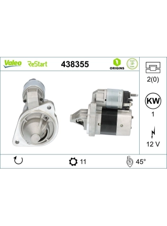 VALEO 438355 | Ford EcoSport Marş Motoru Ecosport 1.0 Ecoboost Start Stop Fonksıyonuna Sahıp Araçlar Içın