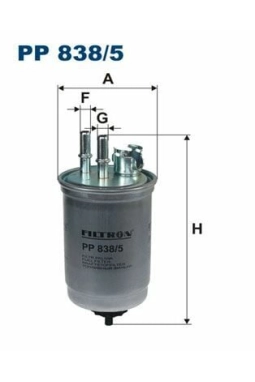 FILTRON PP838-5 | Mazot Filtresi 03-Connect 75Hp