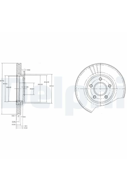 DELPHI BG3826 | Fren Diski Ön (278mm) (Ford: Connect 02 -)