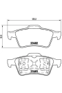 BREMBO P59044 | Fren Balatası Arka (Ford Connect 02-Renault Latitude Laguna II Megane II Sport Cmom Vel Satıs / Nissan Primera-P12 03 /