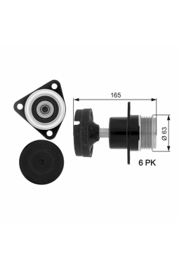 GATES OAP7050 | Alternatör Kasnağı 02-Connect-Focus-Mondeo-Cmax 1.8Tdci