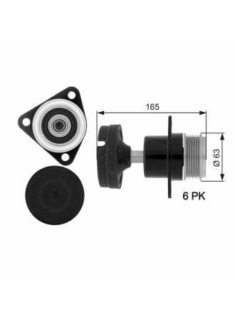 GATES OAP7050 | Alternatör Kasnağı 02-Connect-Focus-Mondeo-Cmax 1.8Tdci