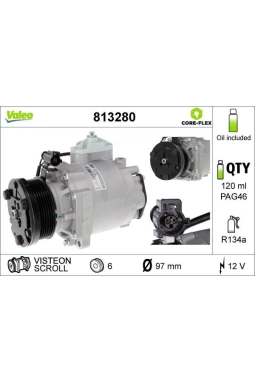 VALEO 813280 | Klima Kompresörü 03-Connect 1.8Tdci