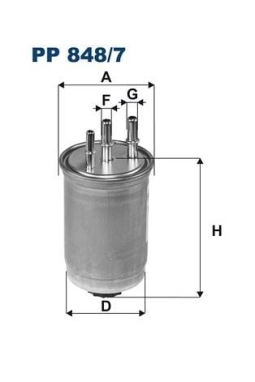 FILTRON PP848-7 | Mazot Filtresi 03-Connect 1.8Tdci