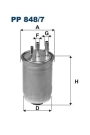FILTRON PP848-7 | Mazot Filtresi 03-Connect 1.8Tdci