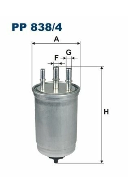 FILTRON PP838-4 | Mazot Filtresi 03-Connect 1.8Tdci 90Hp