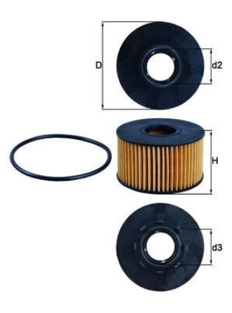 MAHLE OX191D | Yağ Filtresi 01-Transit-Mondeo 2.0-2.4Tdci