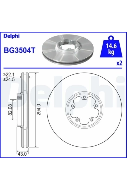 DELPHI BG3504T | Disk On 00-Transit V184 | 1 Adet