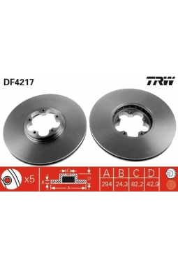 TRW DF4217 | Disk On 00-Transit V184 | 1 Adet